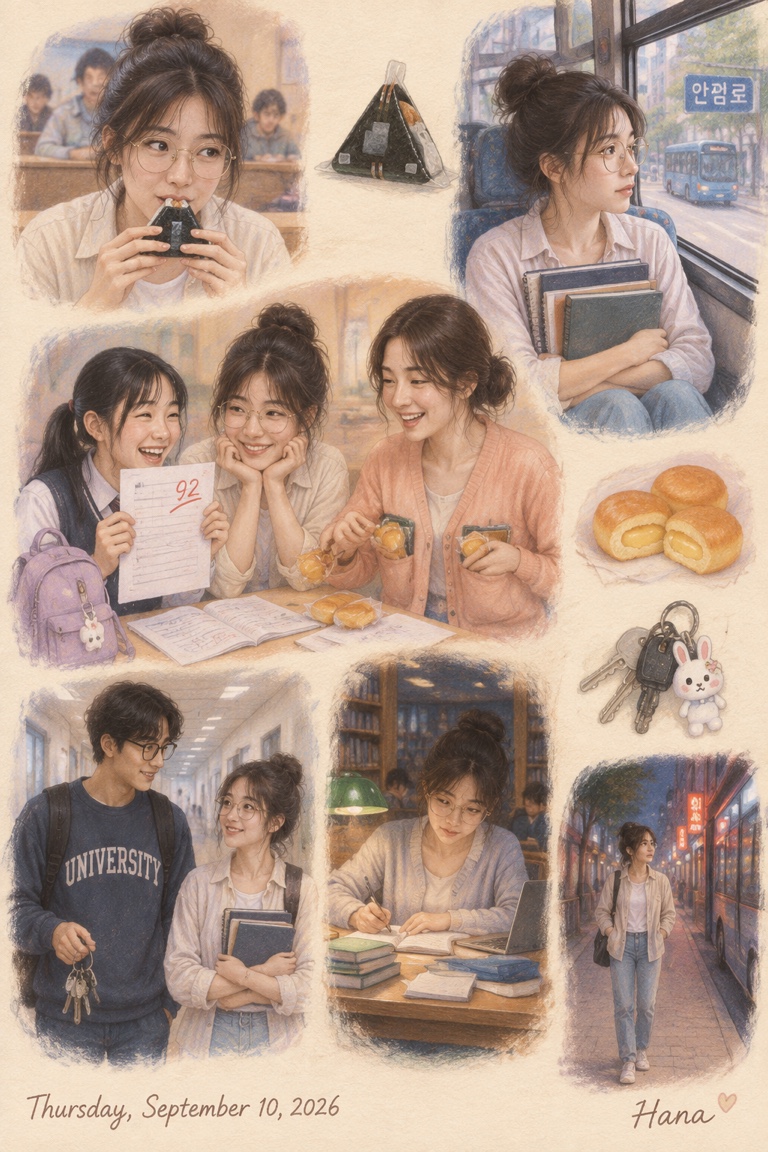 Hana's page for Thursday, September 10